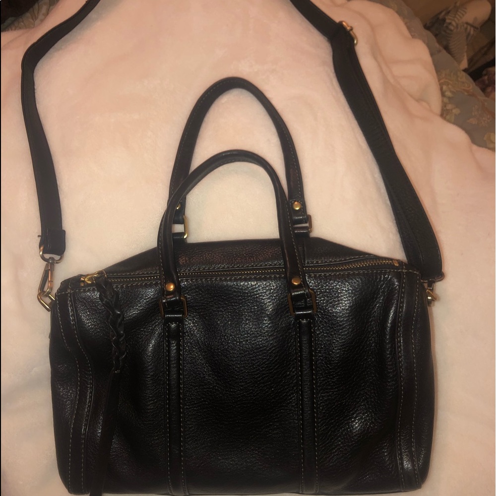 EUC fossil genuine leather satchel - Picture 2 of 3